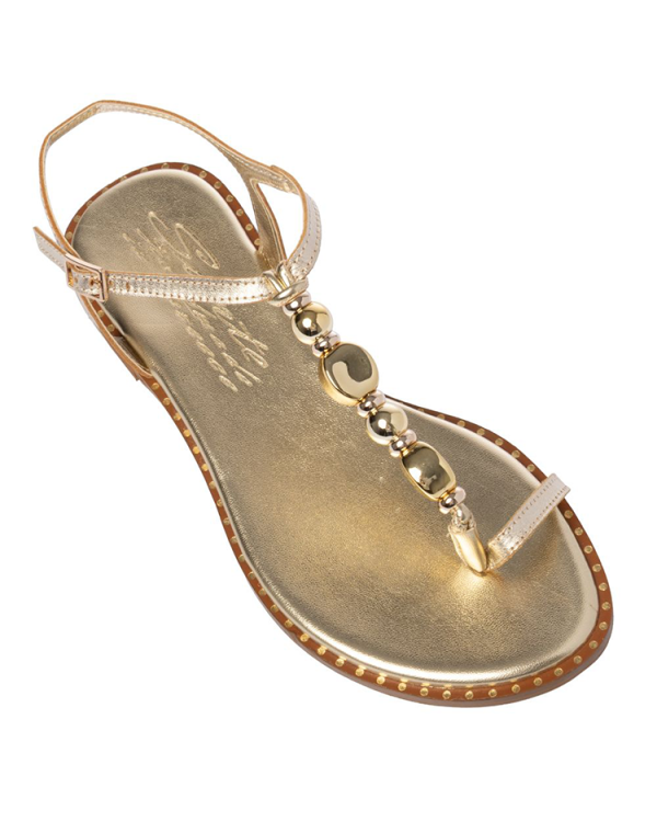 Alternative view of Metallic beaded sandals - Sante Shoes