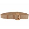 Natural weave stretch belt