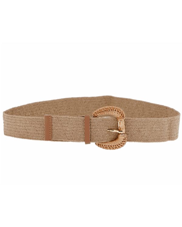 Natural weave stretch belt