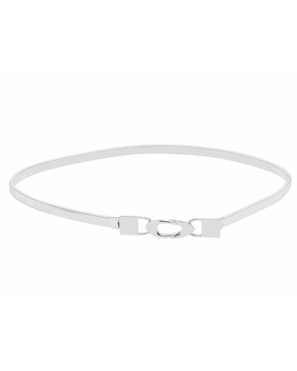 Alternative view of Slim metallic waist belt