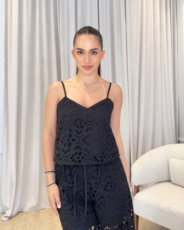 Broderie top with straps - Innocent