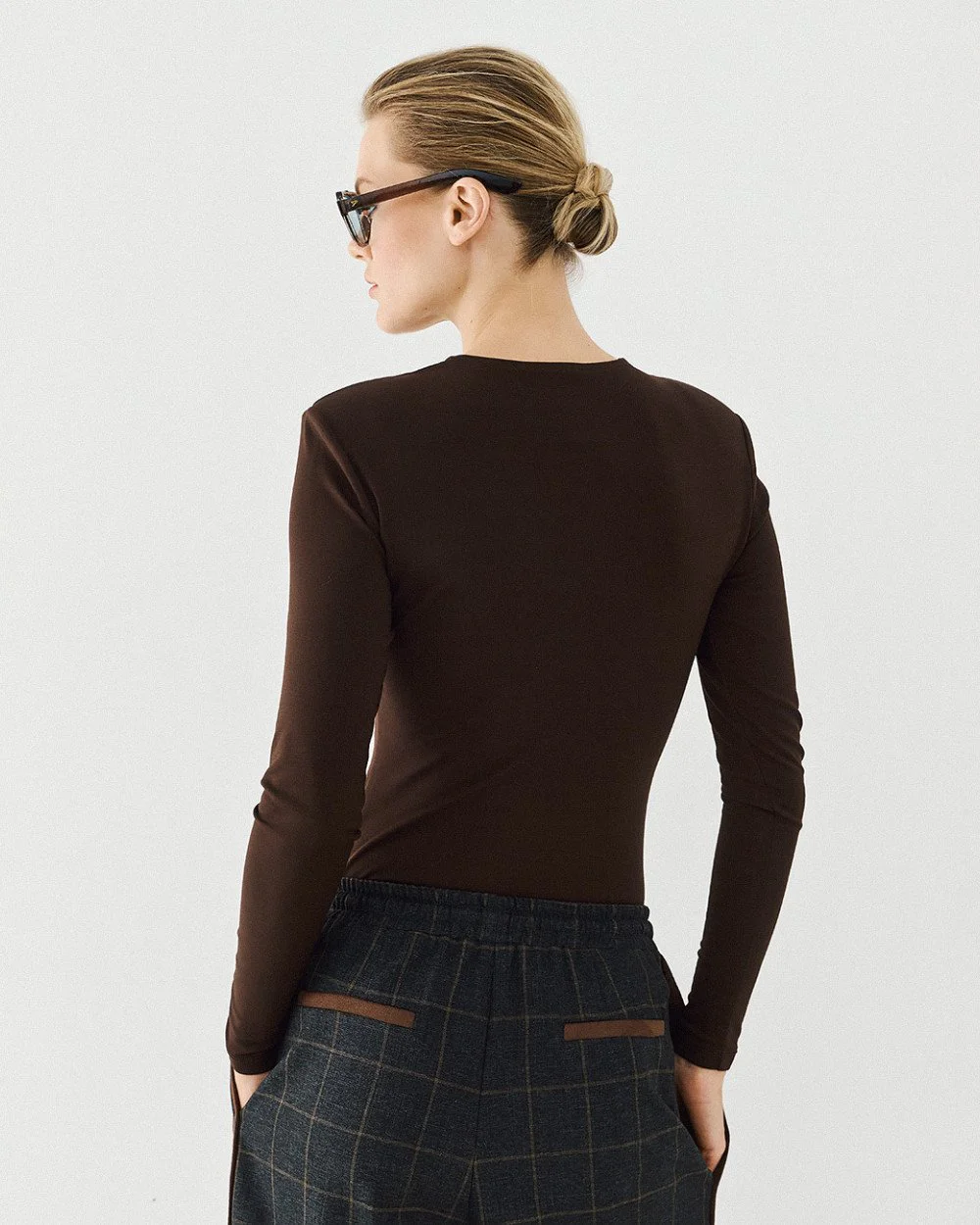Brouska - W26-2008 Long-sleeved blouse with padded shoulders - Access Fashion - Image 6