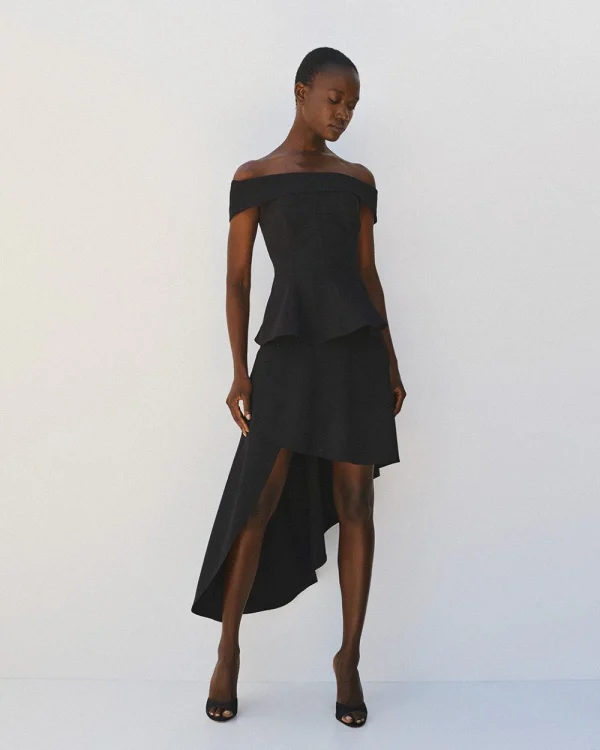 Off-shoulder peplum top - Access Fashion