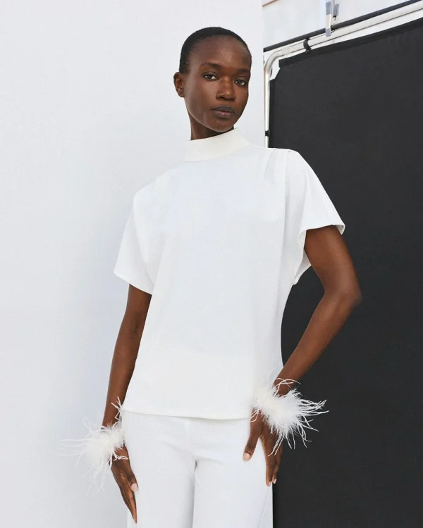 Blouse with a draped back - Access Fashion