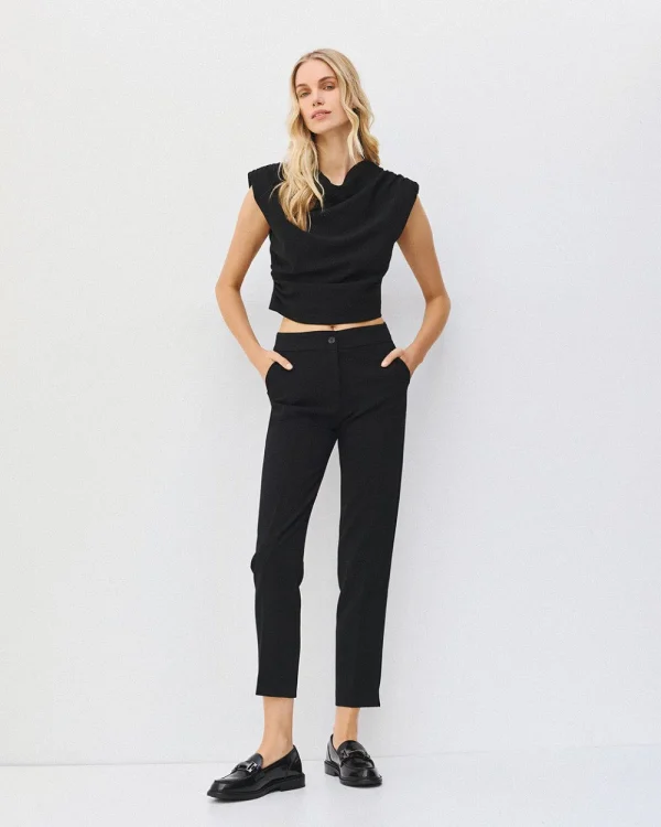 Alternative view of Sleeveless top with padded shoulders - Access Fashion