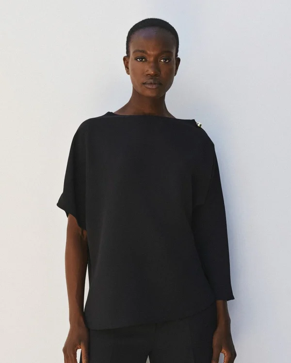 Alternative view of Blouse with asymmetric sleeves - Access Fashion