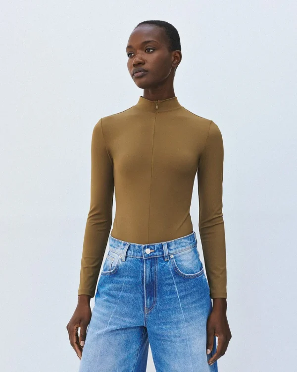 Alternative view of High-neck bodysuit with zip fastening - Access Fashion