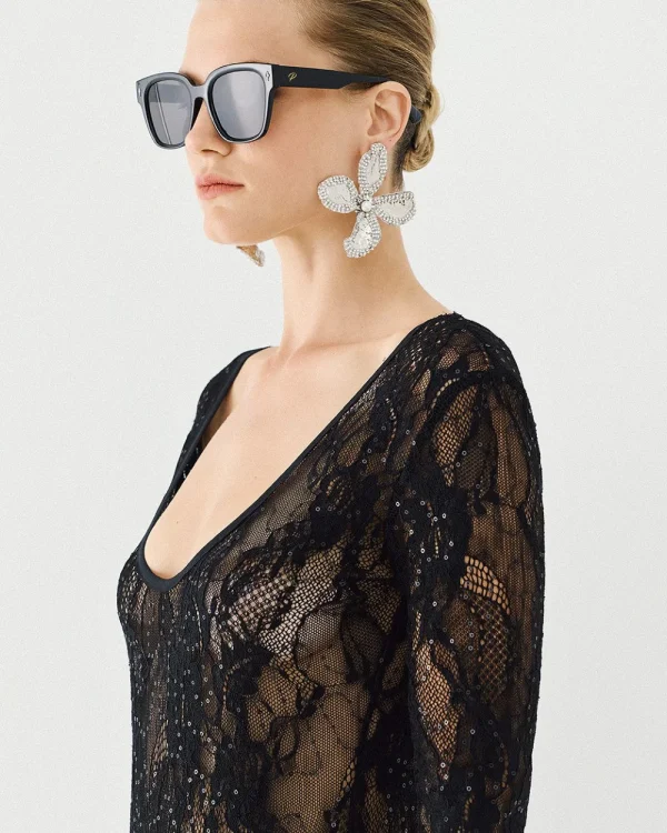 Alternative view of Long-sleeve lace bodysuit - Access Fashion