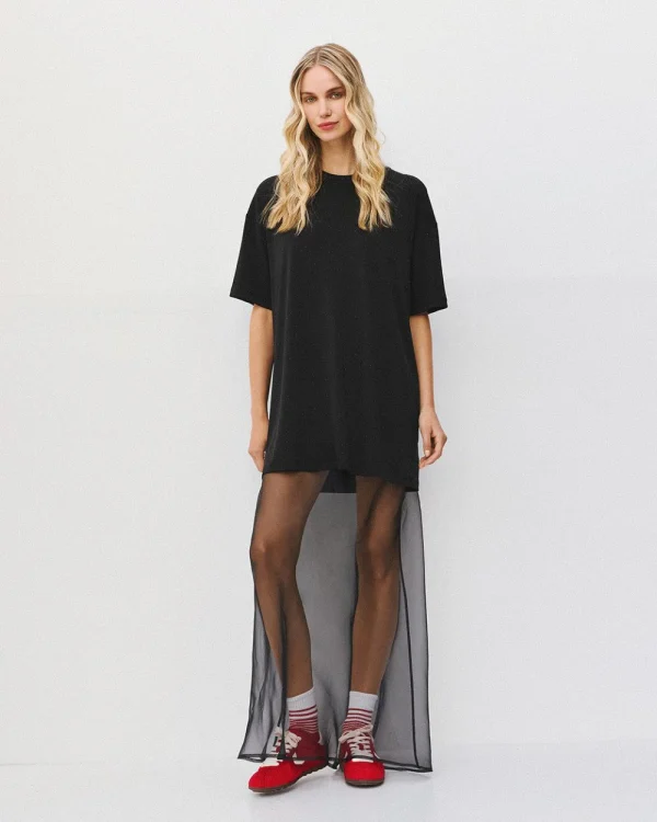 Long blouse with rhinestones - Access Fashion