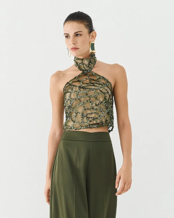 Halter sequin top - Access Fashion