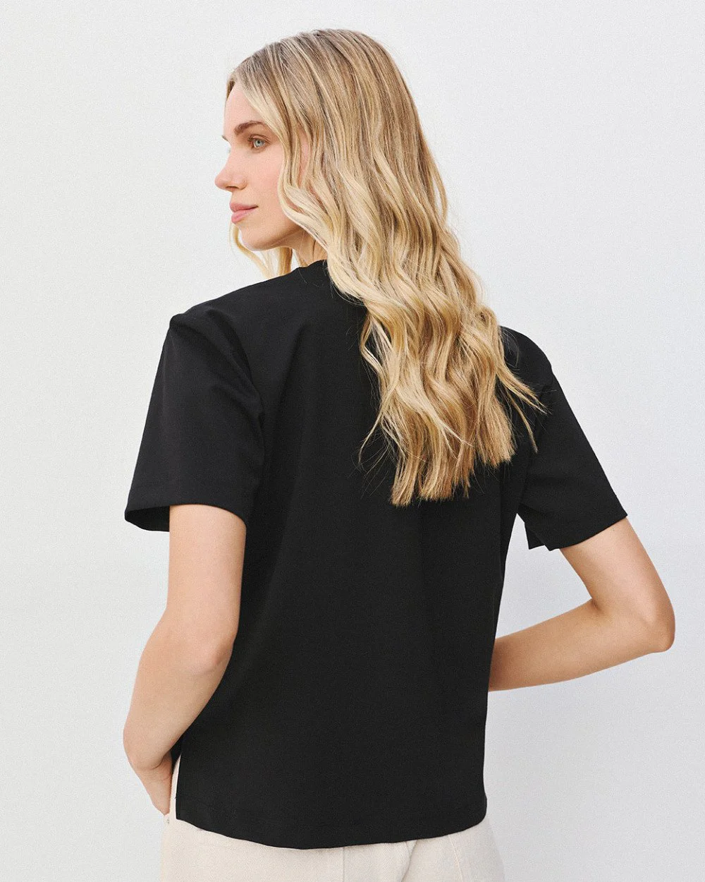 Brouska - W26-2213 Short-sleeve blouse with rhinestones - Access Fashion - Image 4