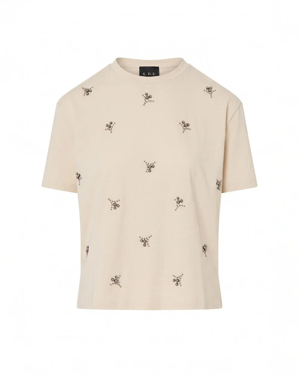 Brouska - W26-2213 Short-sleeve blouse with rhinestones - Access Fashion - Image 6