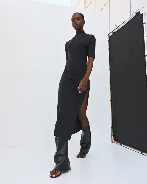 Alternative view of Midi dress with a slit - Access Fashion