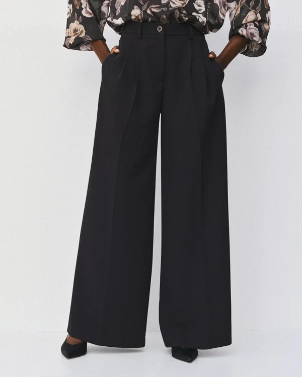 Alternative view of Pleated wide-leg pants - Access Fashion