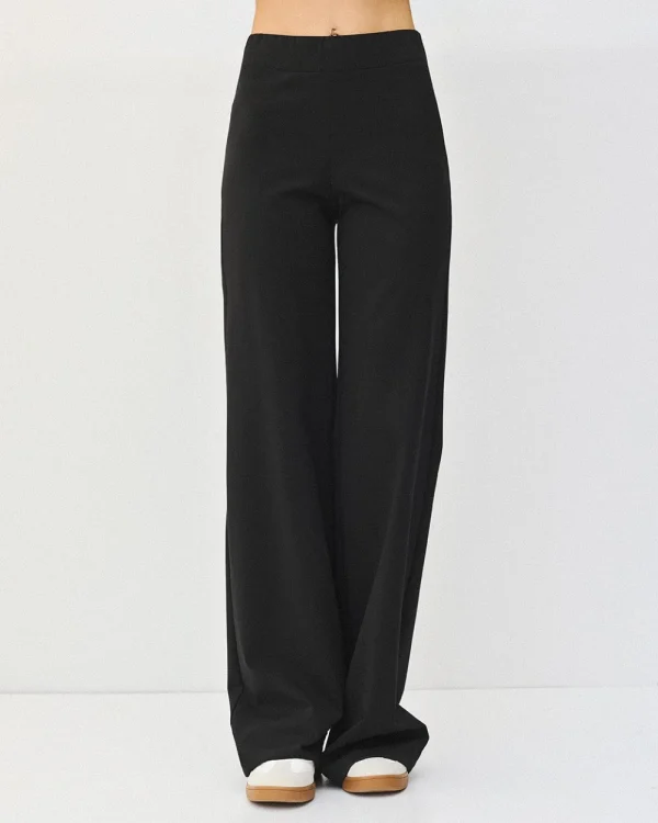 Alternative view of Wide-leg pants with elastic waistband - Access Fashion