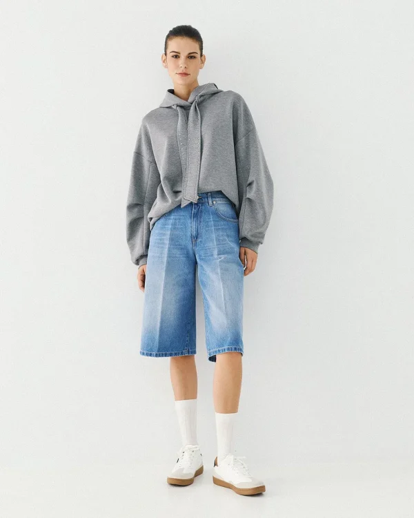 Denim bermuda shorts - Access Fashion