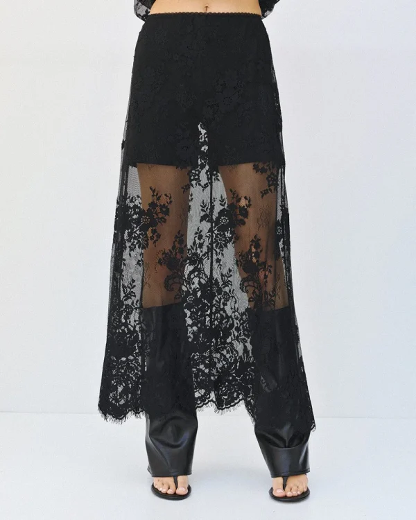Alternative view of Lace midi skirt with lining - Access Fashion