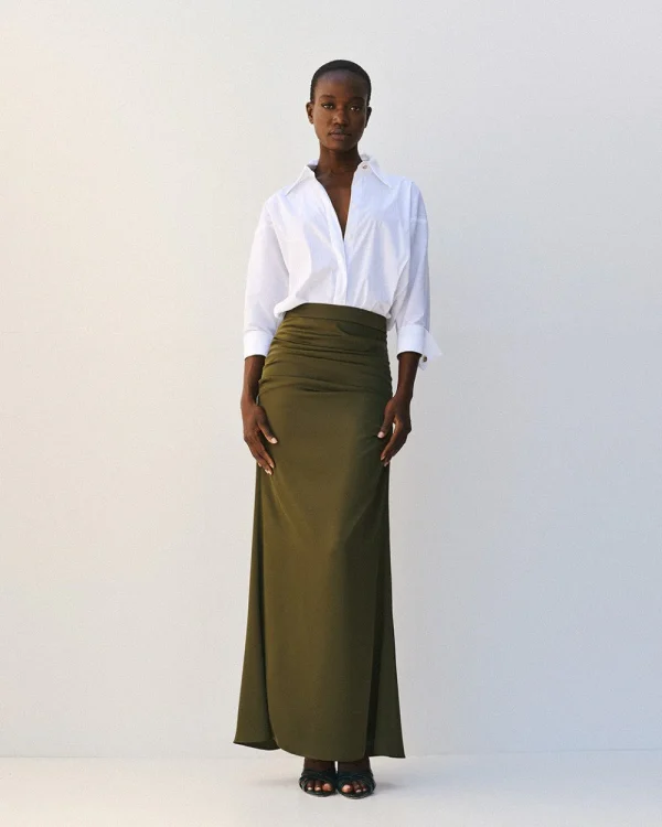 Shirt bodysuit with metallic buttons - Access Fashion