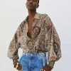 Printed shirt with lurex details - Access Fashion