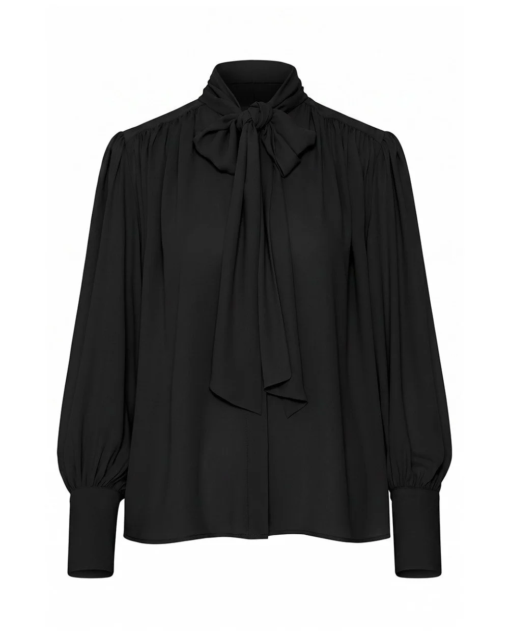 Brouska - W26-7054 Shirt with a tie and padded shoulders - Access Fashion - Image 7