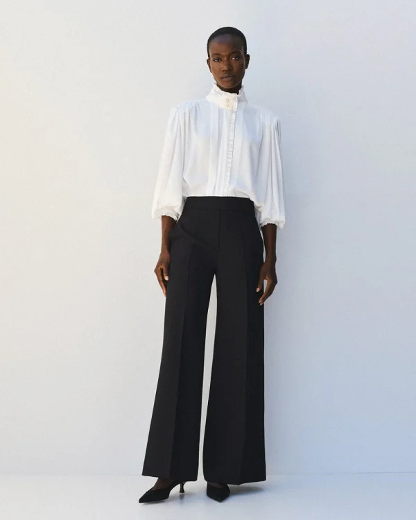 Alternative view of Shirt with high neckline and ruffles - Access Fashion