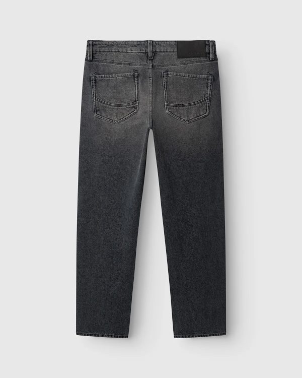 Alternative view of Grey straight-leg jeans - Gabba