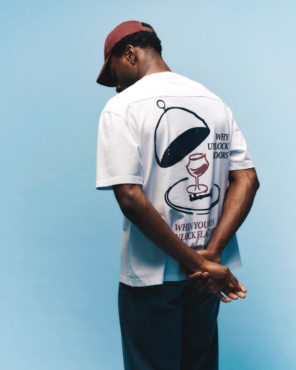White graphic t-shirt - Gabba