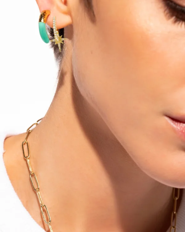 Alternative view of Diwali hoop earrings - Mya Bay