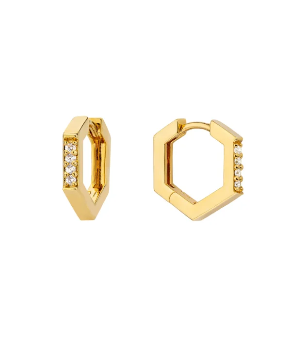 Shiny bold earrings - Mya Bay