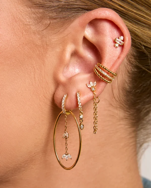 Alternative view of Shiny camden earcuff - Mya Bay